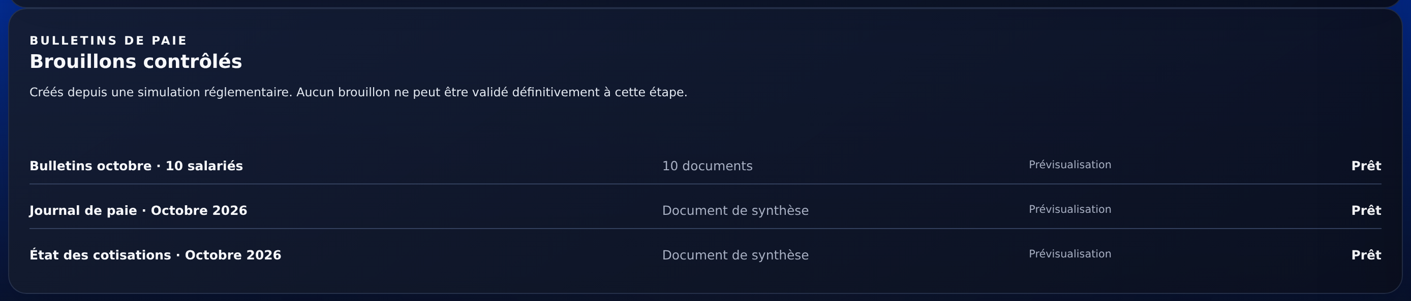 Gestion des bulletins de paie du SaaS Comptabilité